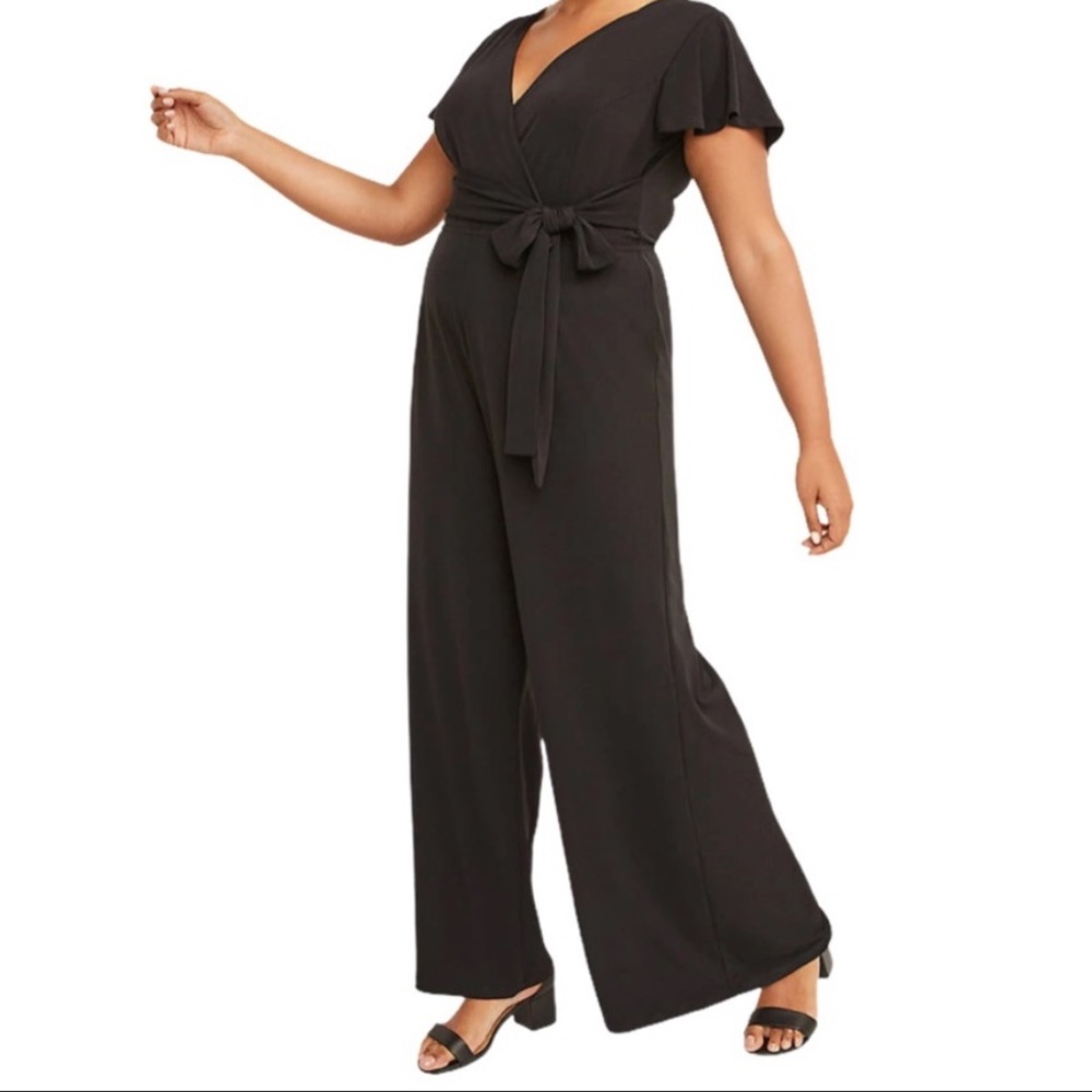 Lane Bryant Faux Wrap Jumpsuit